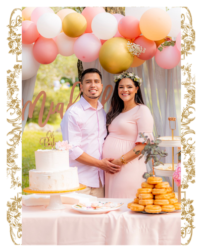 parents at baby shower